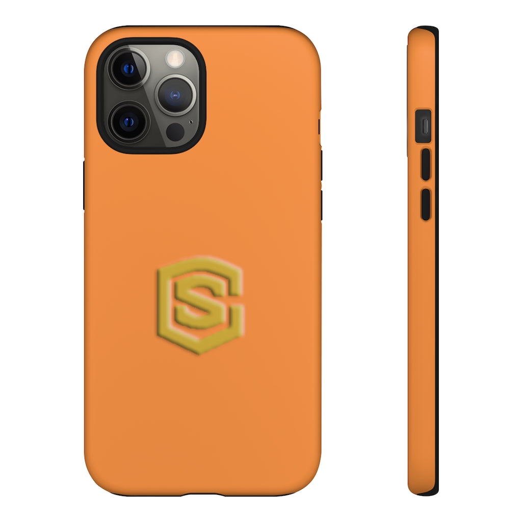 Orange Tough Cases Gold Logo