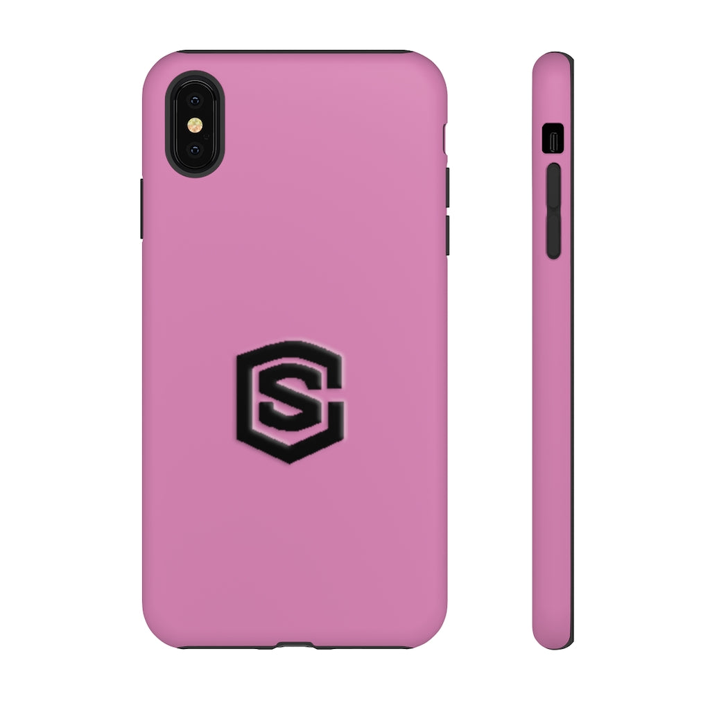 Pink Tough Cases Black Logo