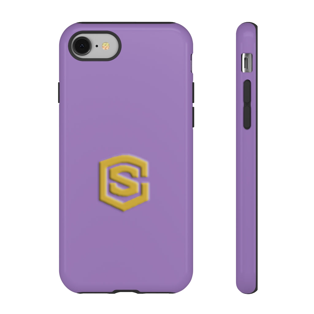 Purple Tough Cases Gold Logo