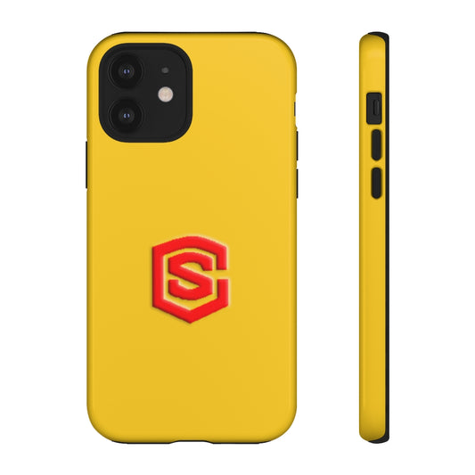 Yellow Tough Cases Red Logo