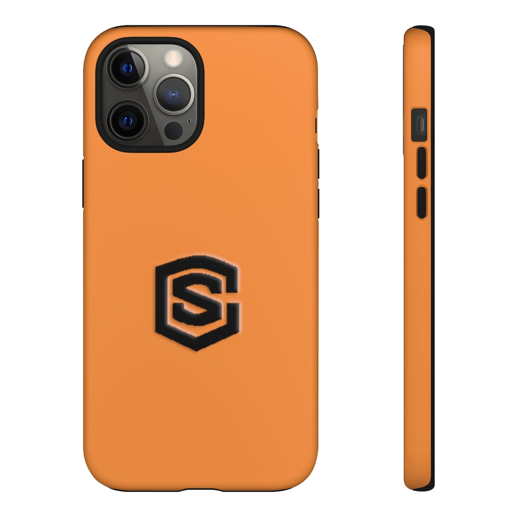 Orange Tough Cases Black Logo