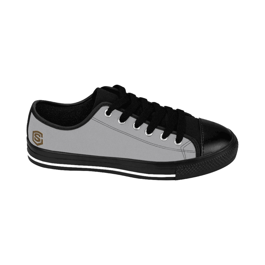 grey Women's Sneakers Brown logo