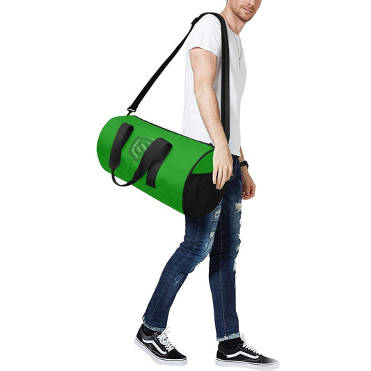 GREEN TRAVEL BAG WITH GREEN LOGO Travel Duffel Bags (Model 1679)