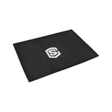 Black Doormat 24" x 16" (Sponge Material) with White Logo Doormat 24" x 16" (Sponge Material)