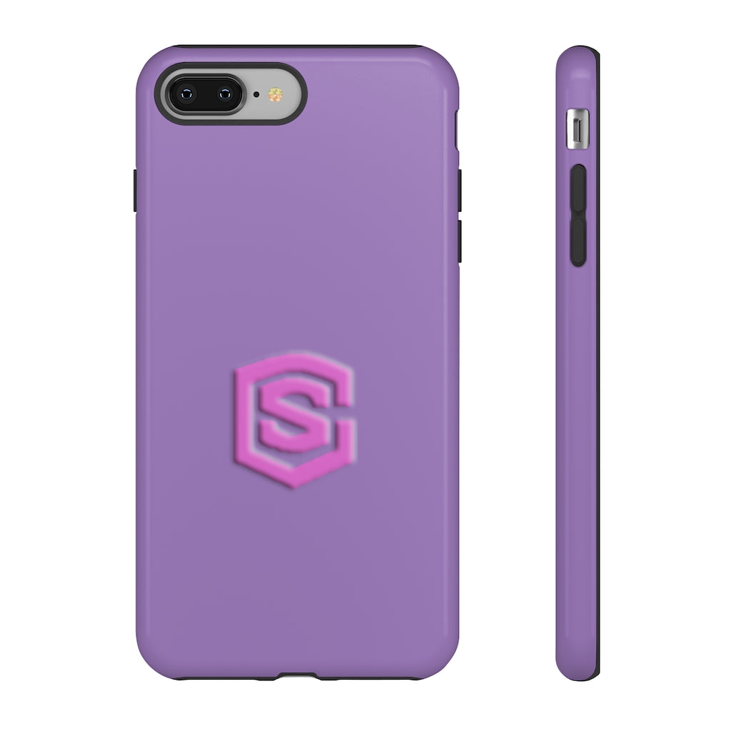 Light Purple Tough Cases Pink Logo