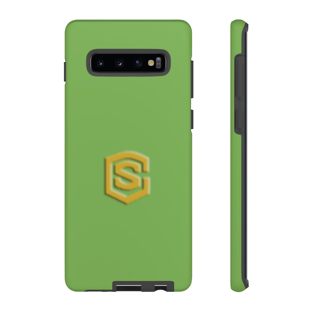 Light Green Tough Cases Gold Logo
