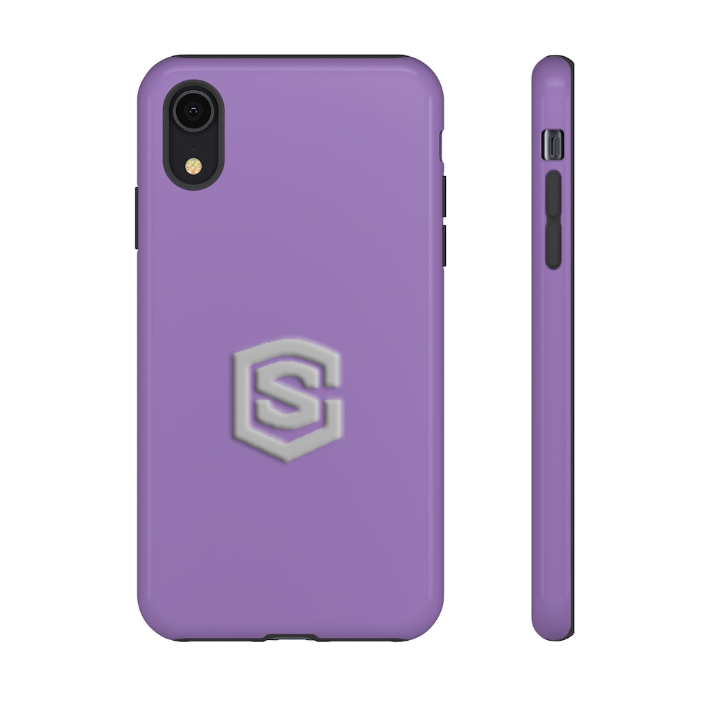 Purple Tough Cases Silver Logo