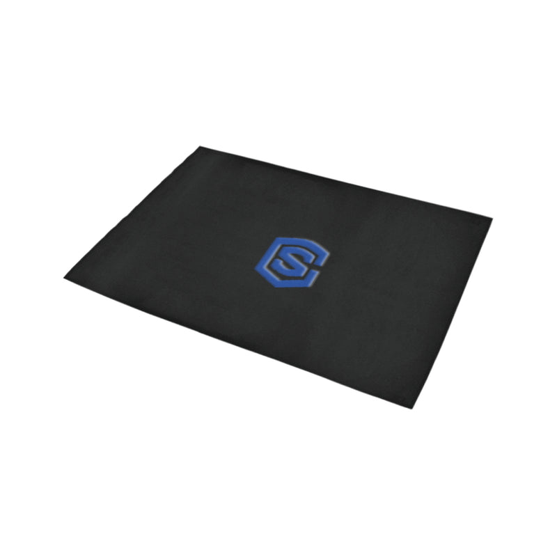 Black Doormat 24" x 16" (Sponge Material) with Blue Logo Doormat 24" x 16" (Sponge Material)