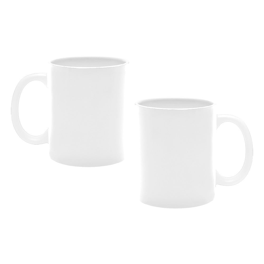 White Custom White Mug (New)(11OZ)(Made In AUS) with Grey Logo Custom White Mug (New)(11OZ)(Made In AUS)
