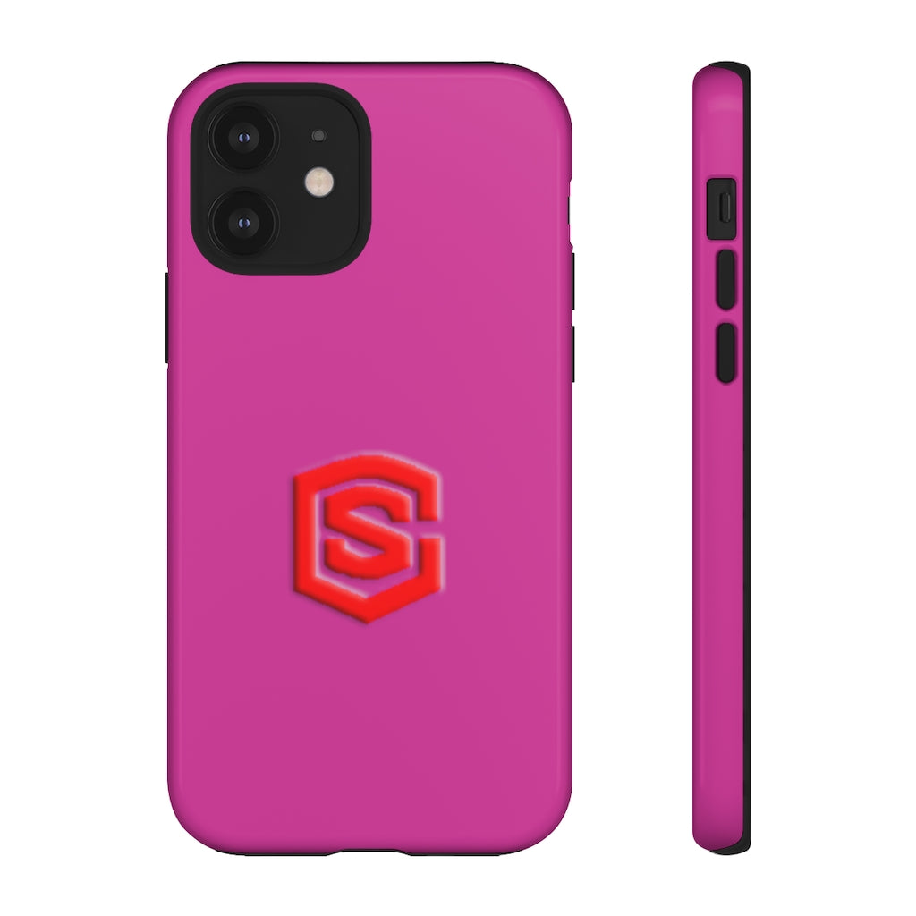 Pink Tough Cases Red Logo