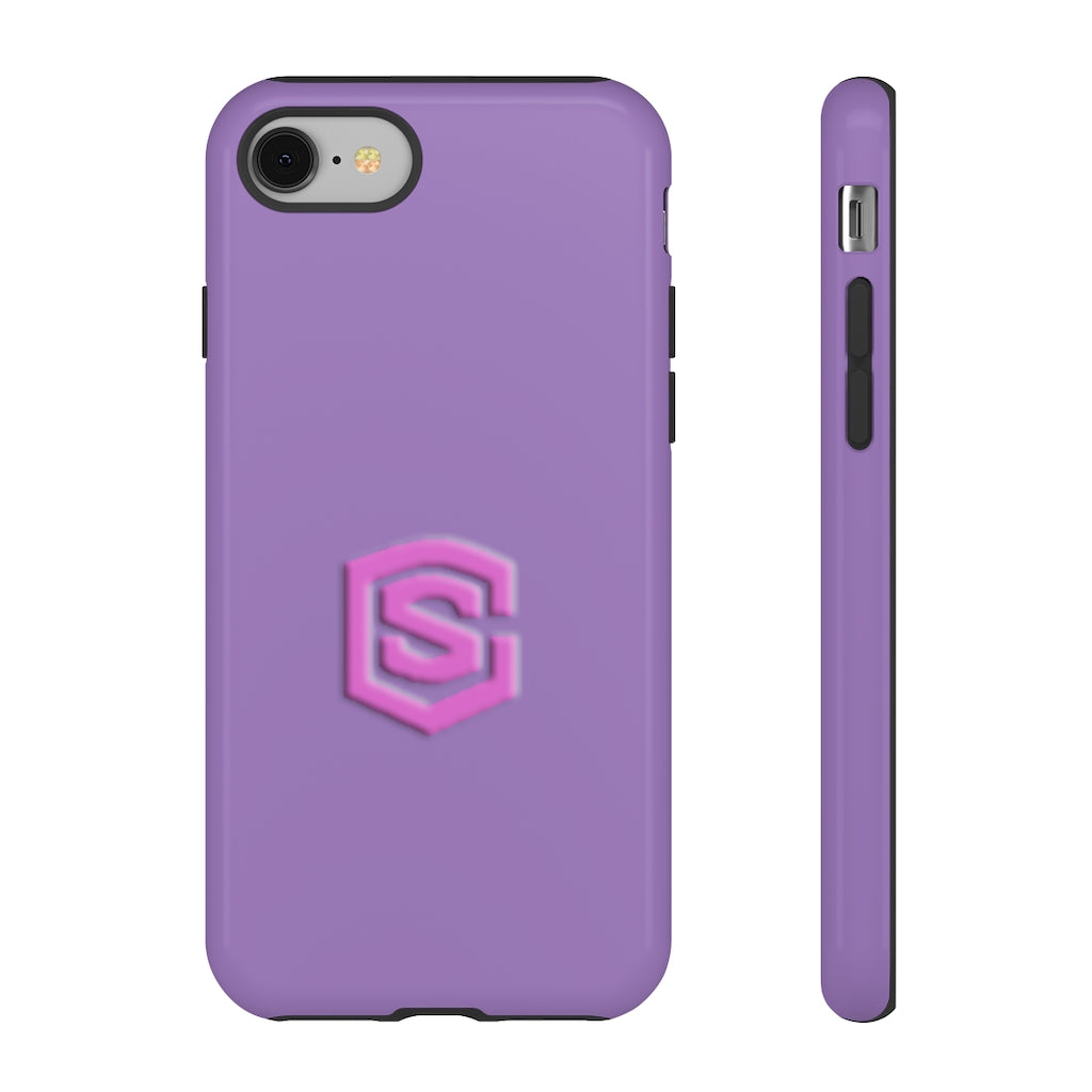 Light Purple Tough Cases Pink Logo