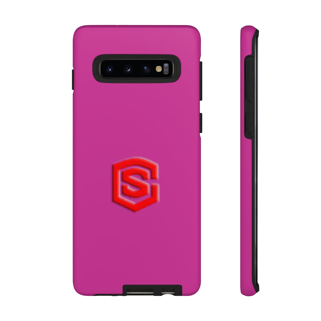 Pink Tough Cases Red Logo