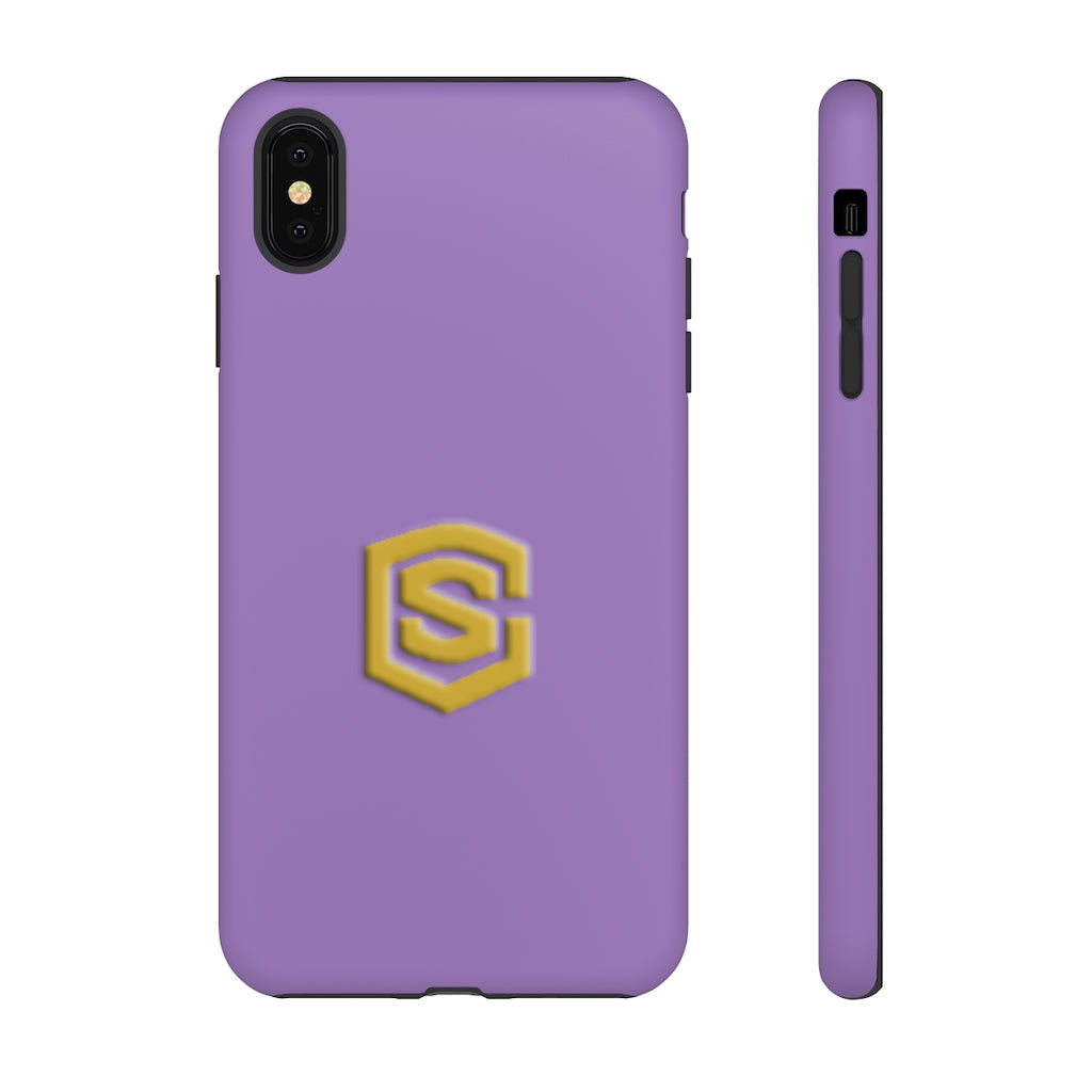 Purple Tough Cases Gold Logo