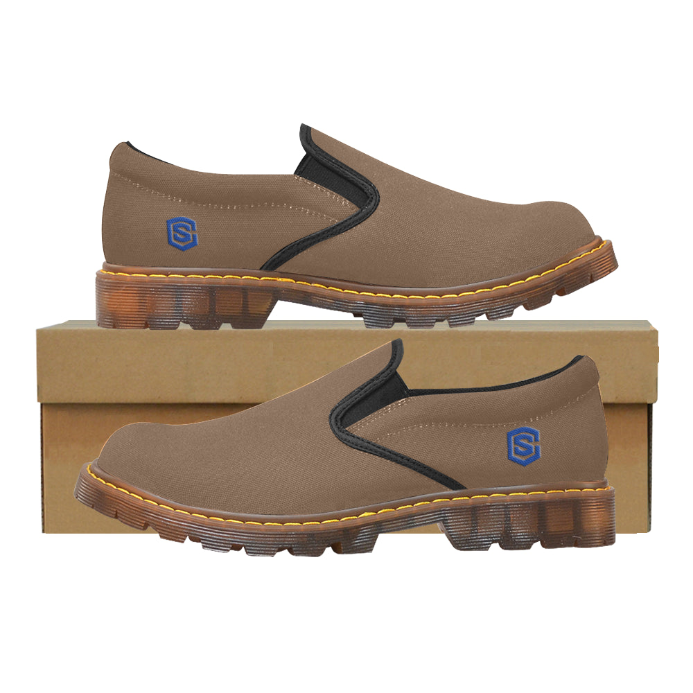 blue logo Martin Men's Slip-On Loafer (Model 12031)