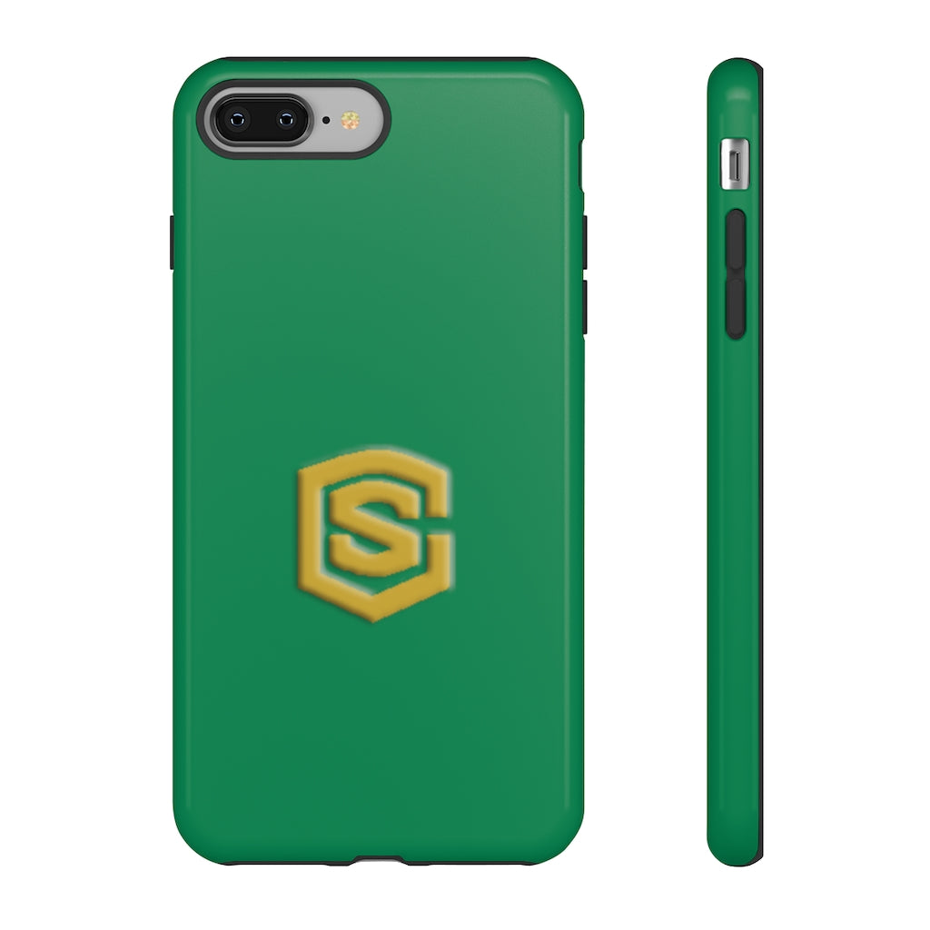 Green Tough Cases Gold Logo