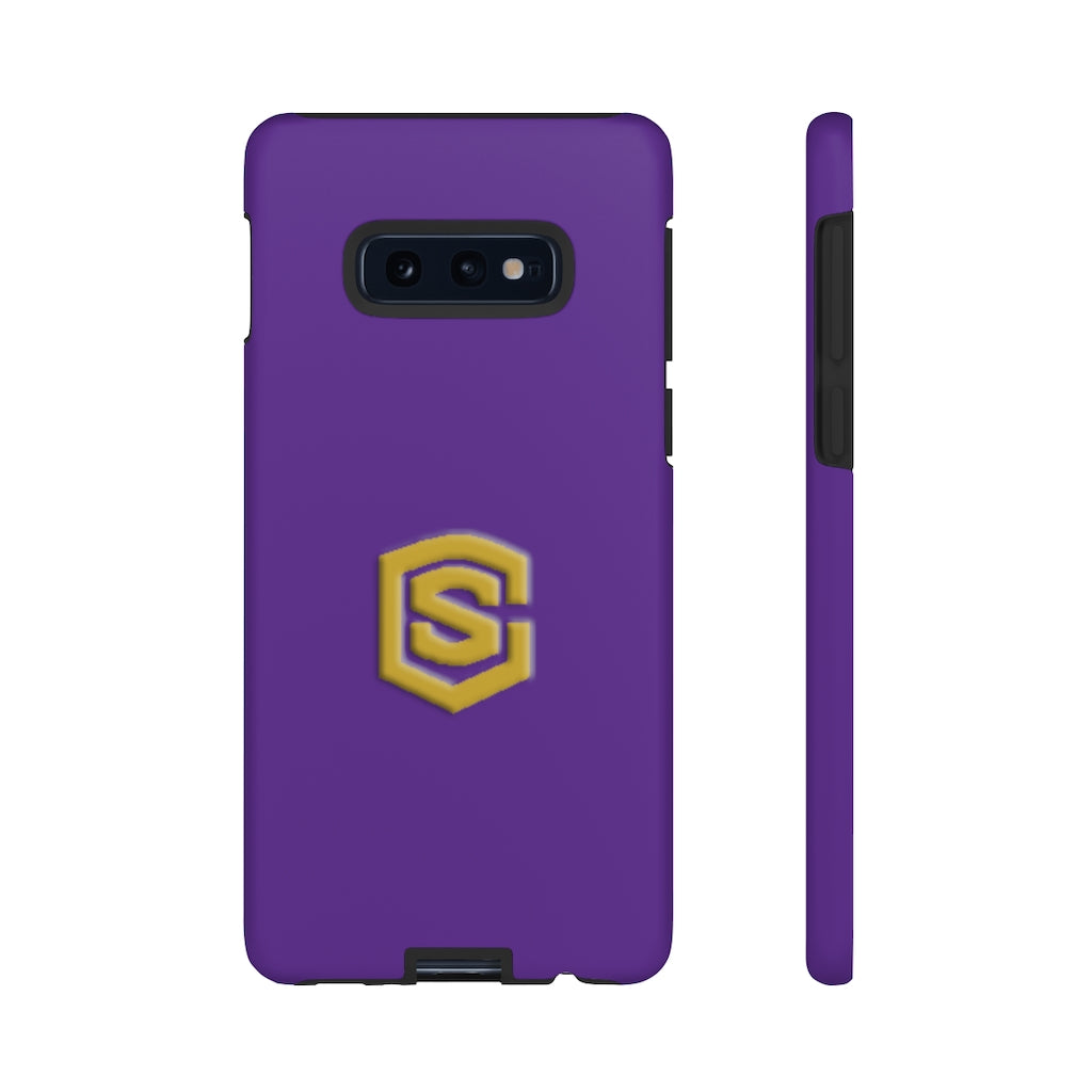 Purple Tough Cases Gold Logo