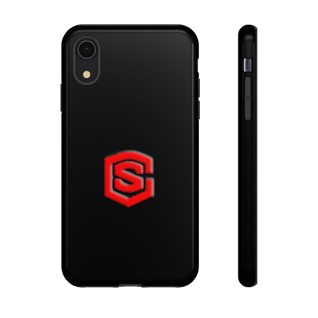 Black Tough Cases Red Logo