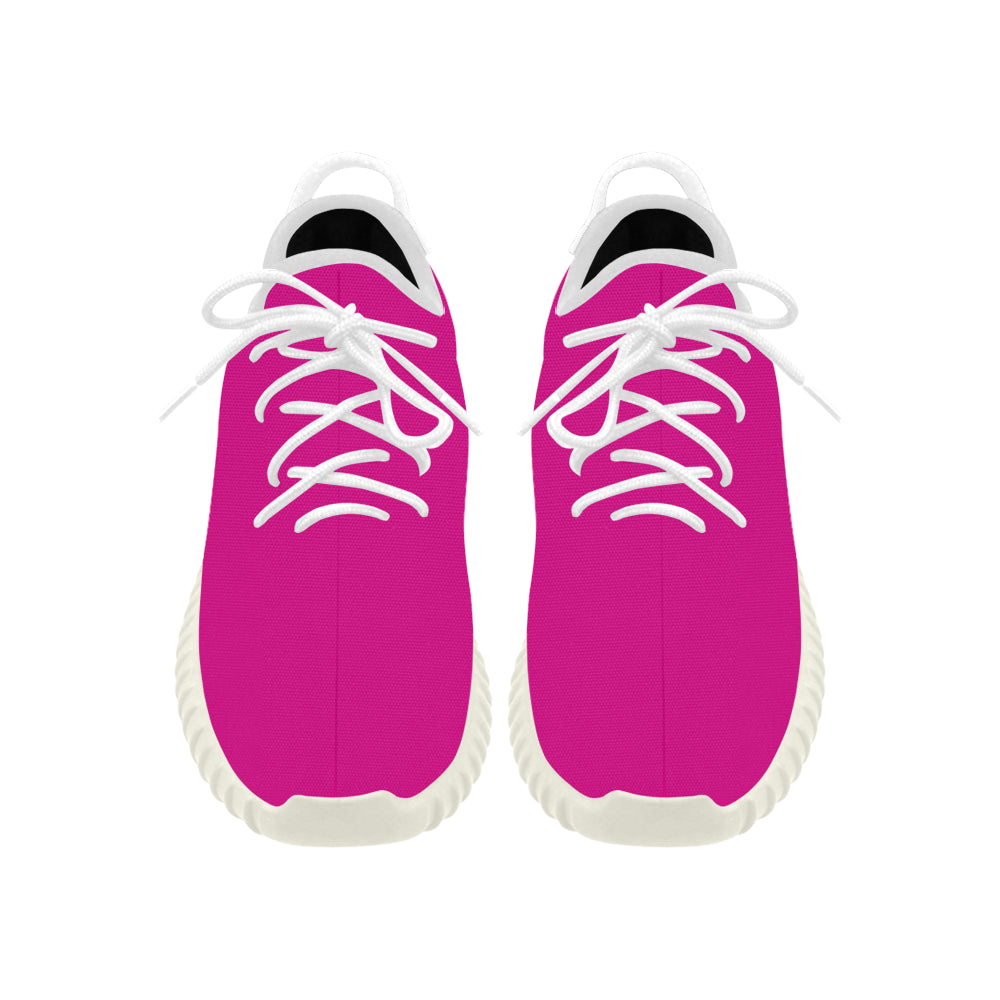 silver logo Grus Women's Breathable Woven Running Shoes (Model 022)