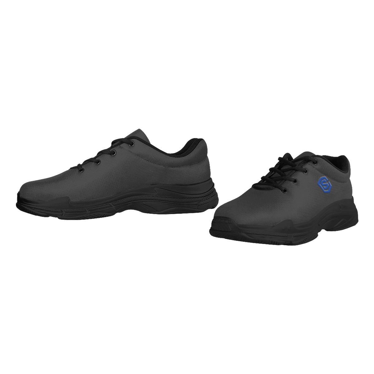 blue logo Lyra Men's Running Shoes (Model 058)