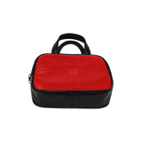 RED LEATHER TOP HANDLE HANDBAG red logo Leather Top Handle Handbag (Model 1662)