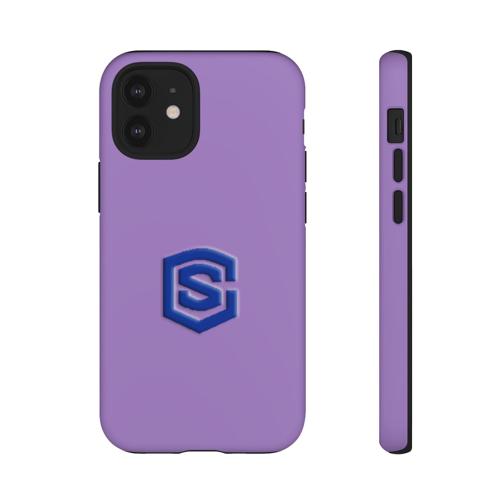 Purple Tough Cases Blue Logo
