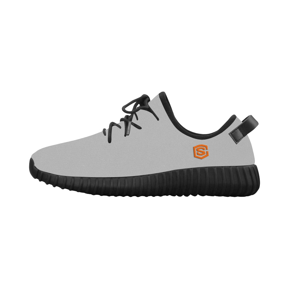 orange logo Grus Men's Breathable Woven Running Shoes (Model 022)