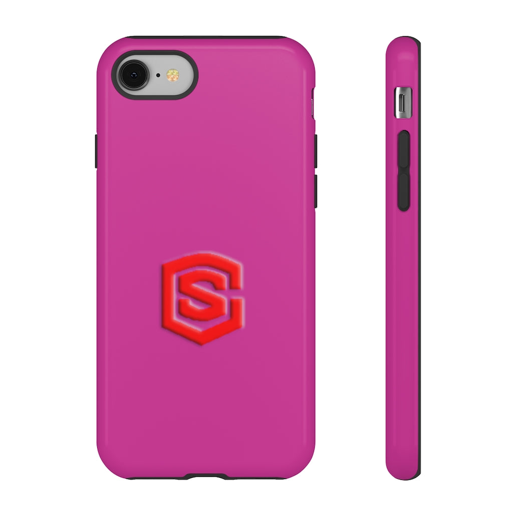 Pink Tough Cases Red Logo