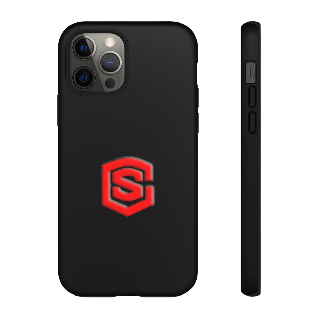 Black Tough Cases Red Logo