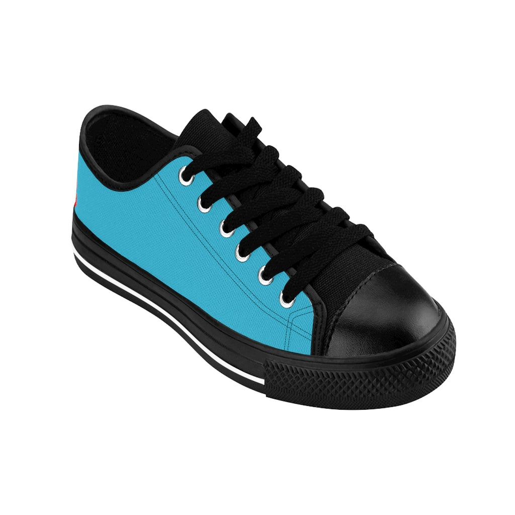blue Women's Sneakers Red logo