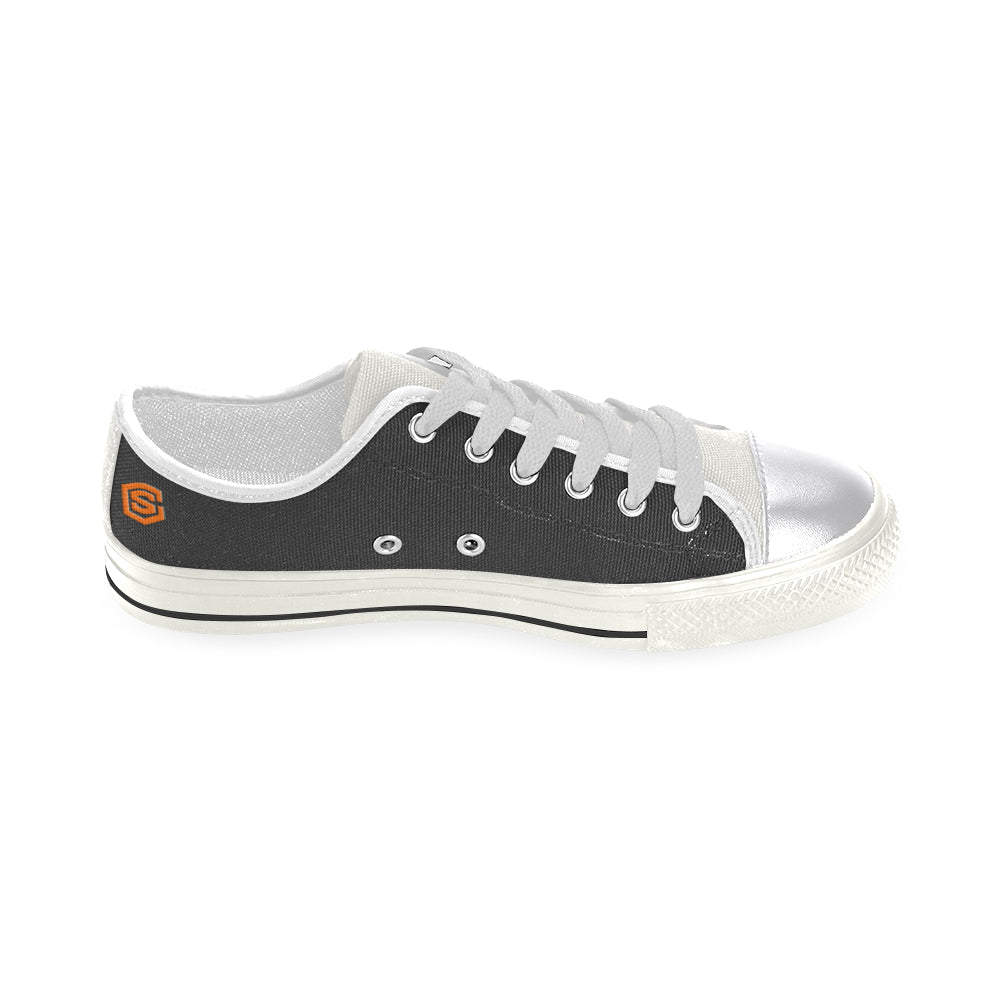 orange logo Women's Classic Canvas Shoes (Model 018)