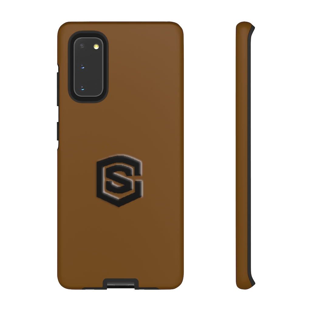 Brown Tough Cases Black Logo