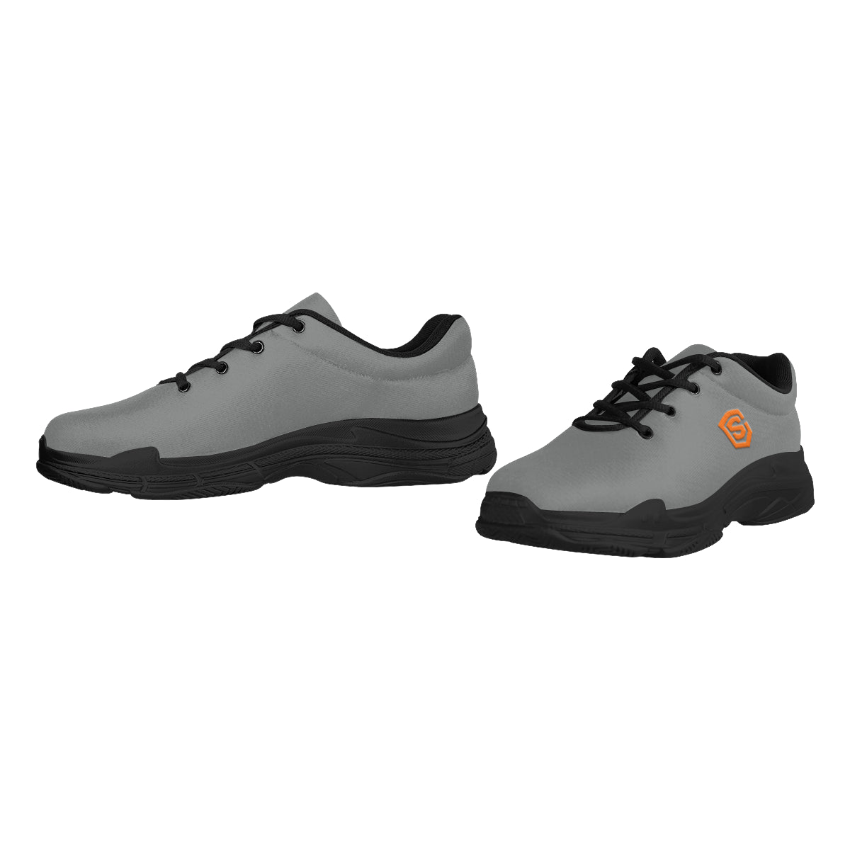 orange logo Lyra Men's Running Shoes (Model 058)