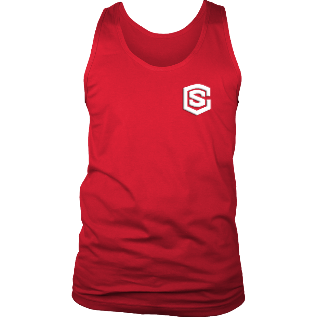 District Mens Tank WITH WHITE LOGO