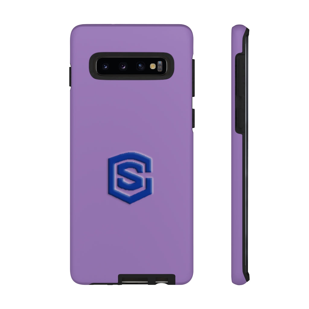Purple Tough Cases Blue Logo