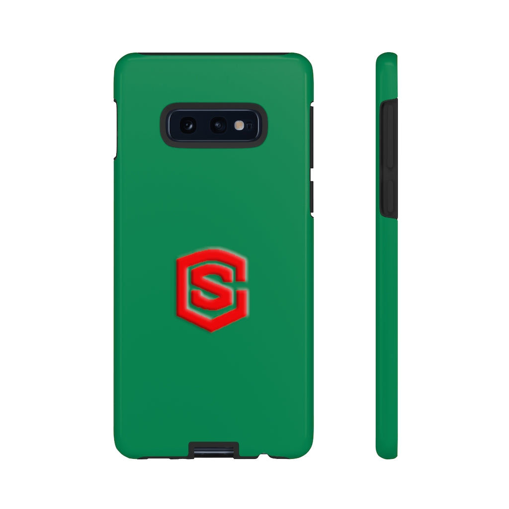Green Tough Cases Red Logo
