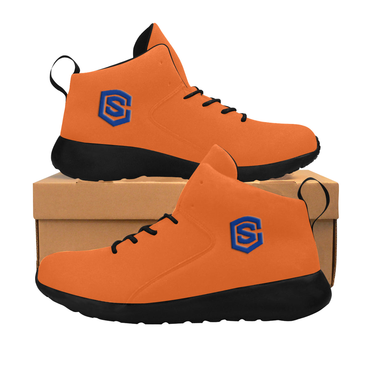 blue logo Men's Chukka Training Shoes (Model 57502)