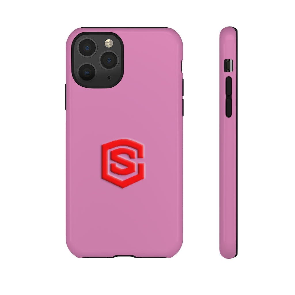 Pink Tough Cases Red Logo
