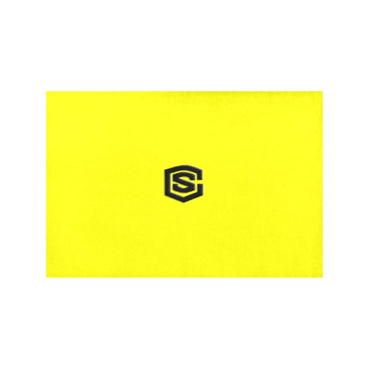 Yellow Placemats 12" x 18" With Black Logo Placemats 12" x 18" (Set of 2)