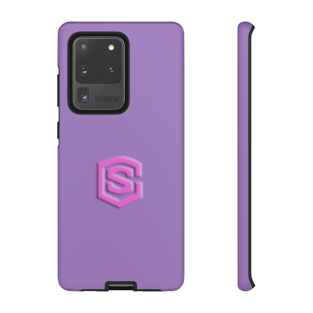Light Purple Tough Cases Pink Logo