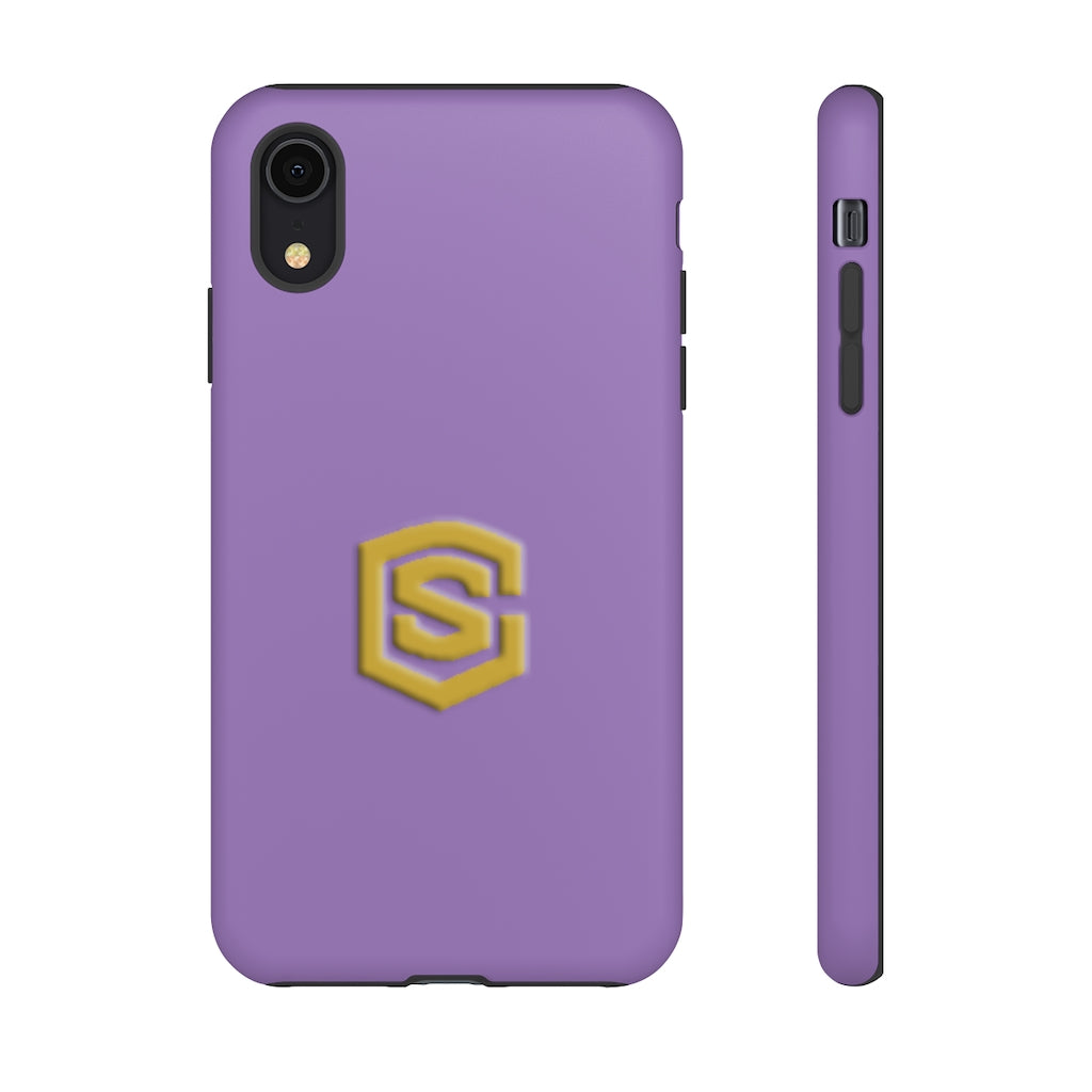 Purple Tough Cases Gold Logo