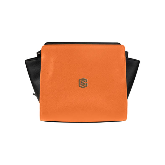 GREEN SATCHEL BAG brown logo Satchel Bag (Model 1635)