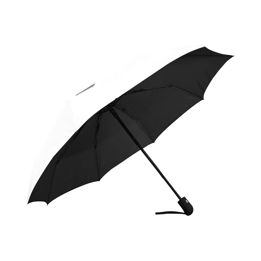 White Anti-UV Automatic Umbrella With Grey Logo Anti-UV Automatic Umbrella(Outside Printing)(Model U09)
