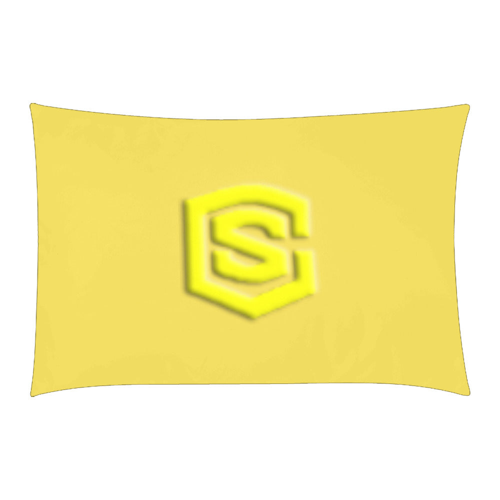 Yellow Duvet Cover Yellow Logo 3-Piece Bedding Set (1 Duvet Cover 86"x70"; 2 Pillowcases 20"x30")(One Side)