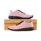 PINK KID SNEAKER WITH YELLOW LOGO Kid's Sneakers (Little Kid / Big Kid) (Model020)