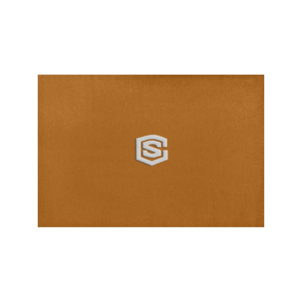Brown Placemats 12" x 18" With Silver Logo Placemats 12" x 18" (Set of 2)