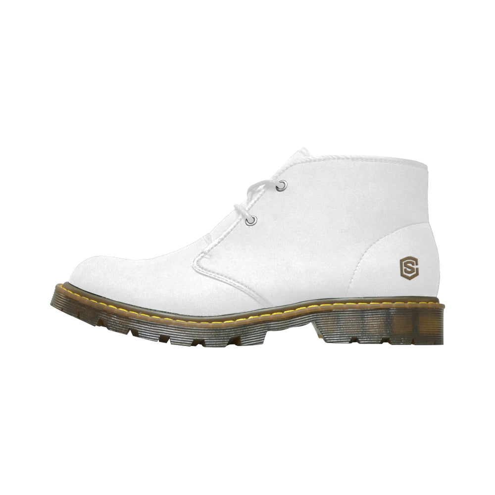 Brown Logo Men's Nubuck Chukka Boots (Model 2402)