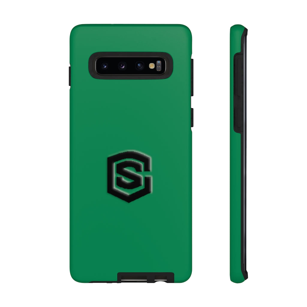 Green Tough Cases Black Logo