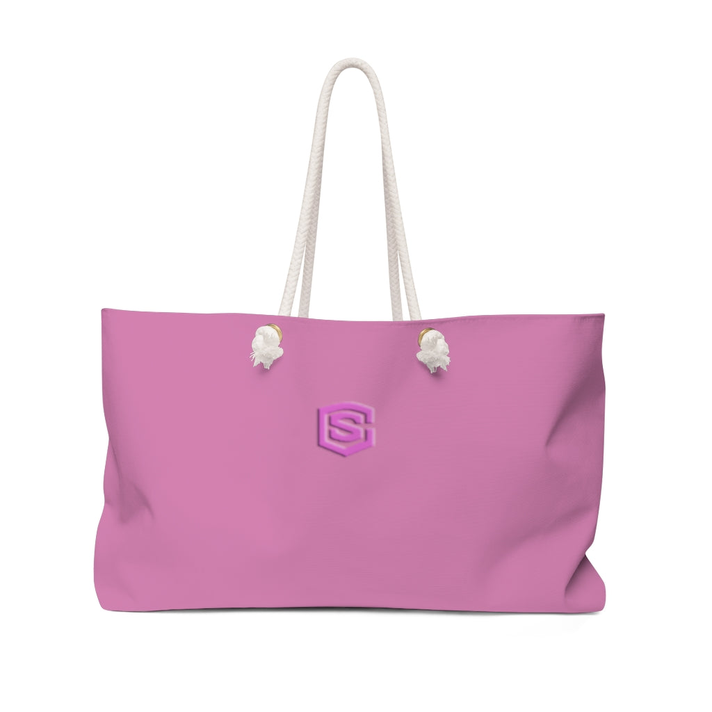 Pink Weekender Bag Pink Logo