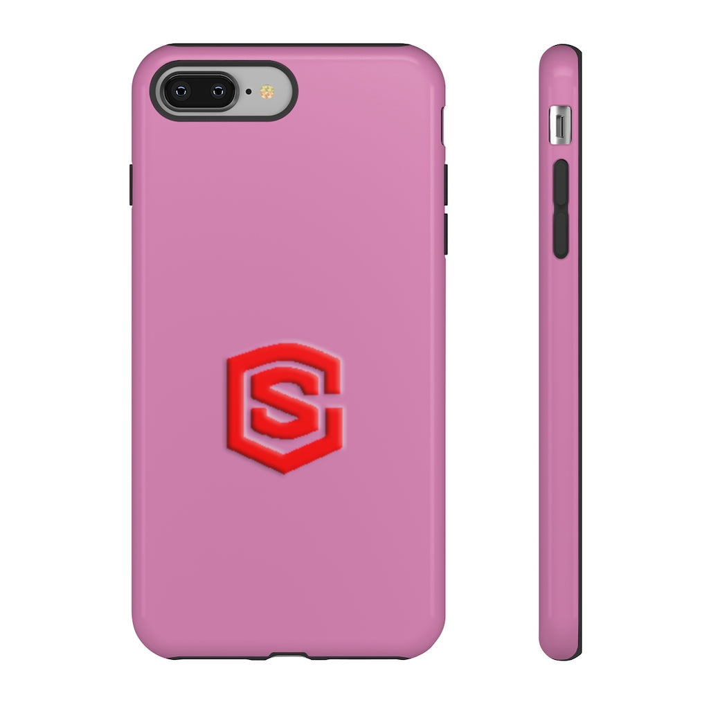 Pink Tough Cases Red Logo