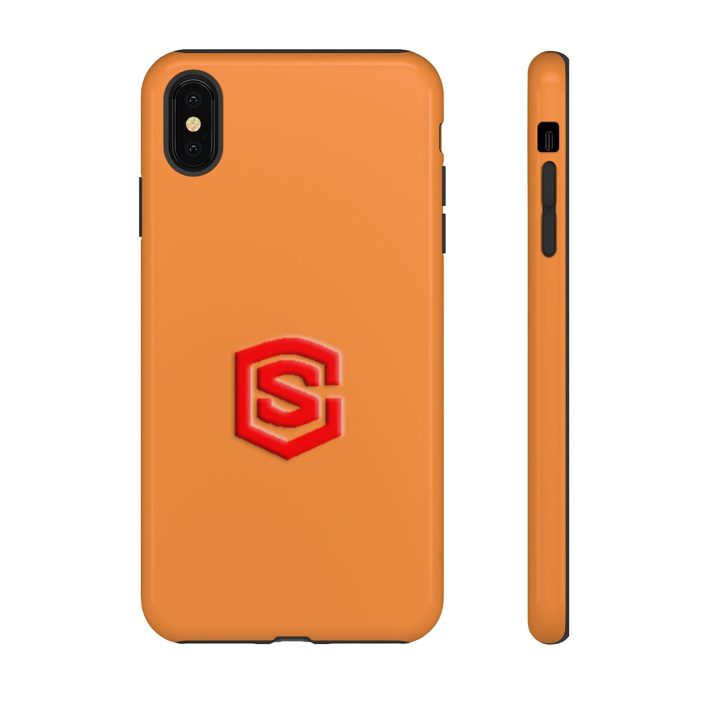 Orange Tough Cases Red Logo